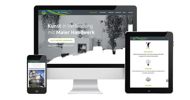Website Relaunch - Neue Webseite Malermeister Kessler aus Herrenberg im Landkreis Boeblingen