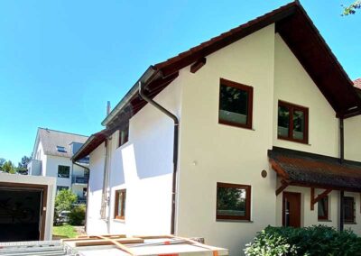 Neue Außenfassade am Haus von Malermeister Kessler aus Herrenberg
