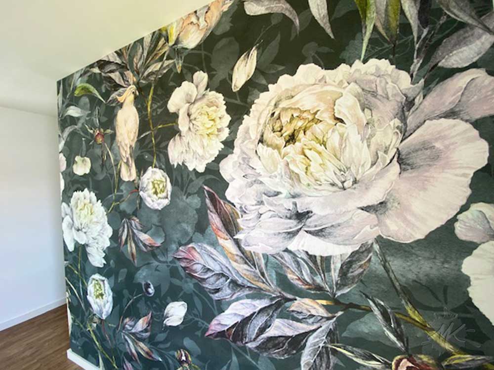 Dekorative Wandgelstaltung mit hochwertiger Design-Tapete Rosor von Syndikat 4 in Herrenberg-Kayh