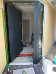 Vorarbeiten für neuen fugenlosen Eingangsbereich in Oberjesingen